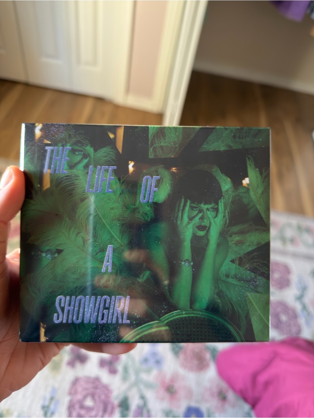 Taylor Swift The Life of a Showgirl CD - Green & Purple Holographic